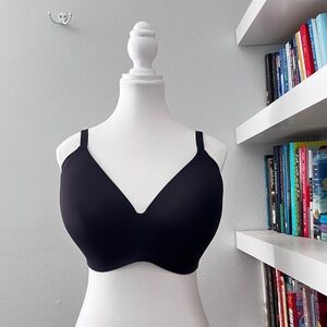 KNIX Bra Size 8 Wireless Black Unpadded T-Shirt Bra